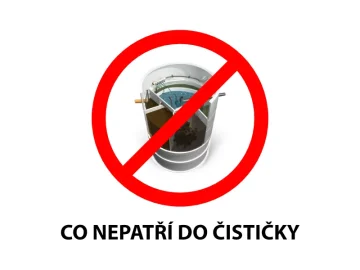 Co nepatří do čističky odpadních vod?