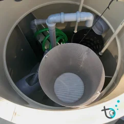 Nerezový kalový koš k čističkám Asio MONOcomp