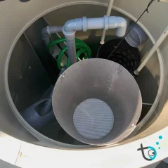 Nerezový kalový koš k čističkám Asio MONOcomp